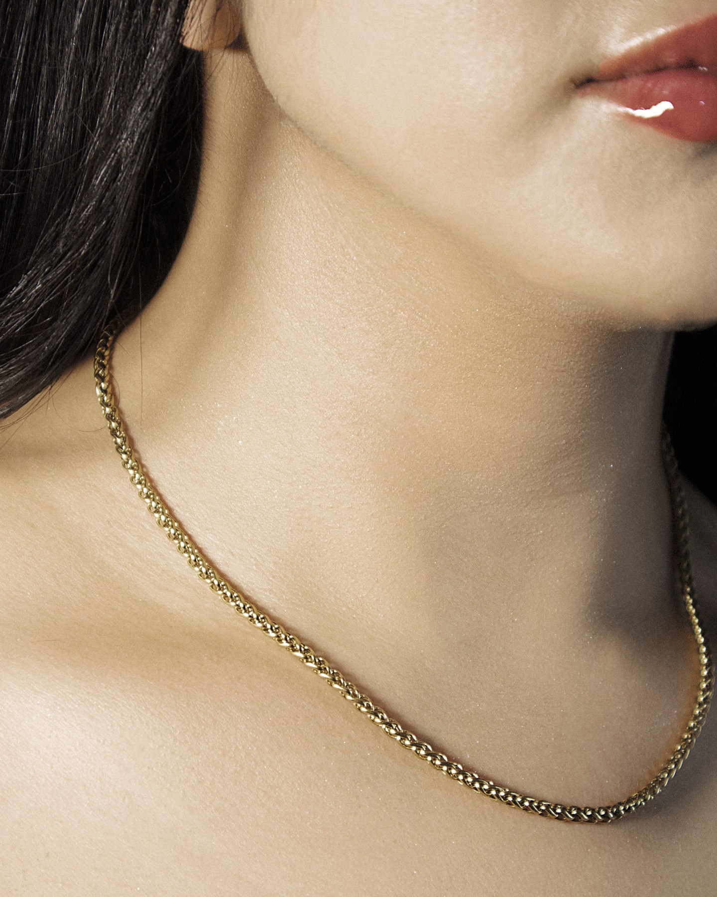 Cadena Escama Mujer en oro laminado de 18k