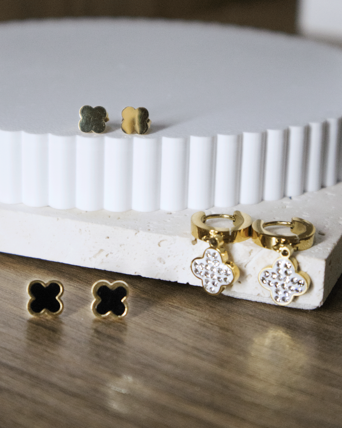 Aretes Trébol x3
