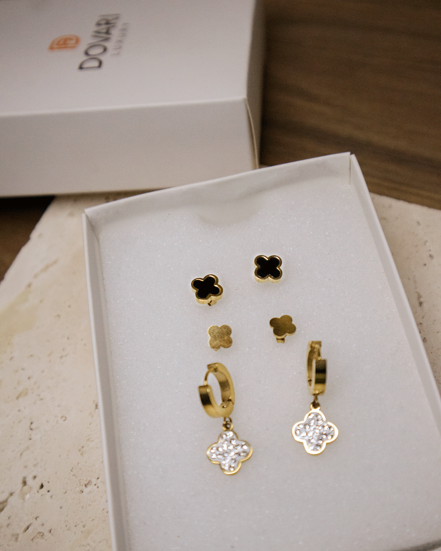 Aretes Trébol x3