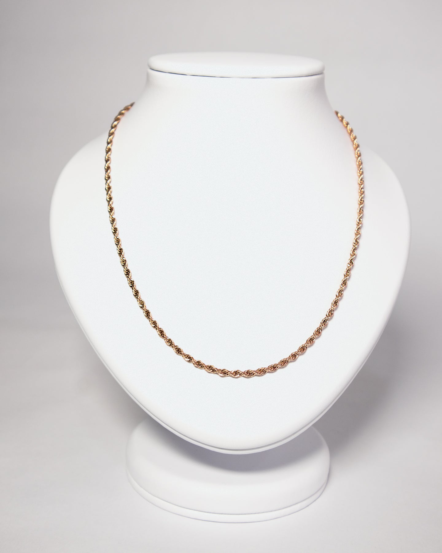Cadena Lazo Rosa Mujer en oro laminado de 18k