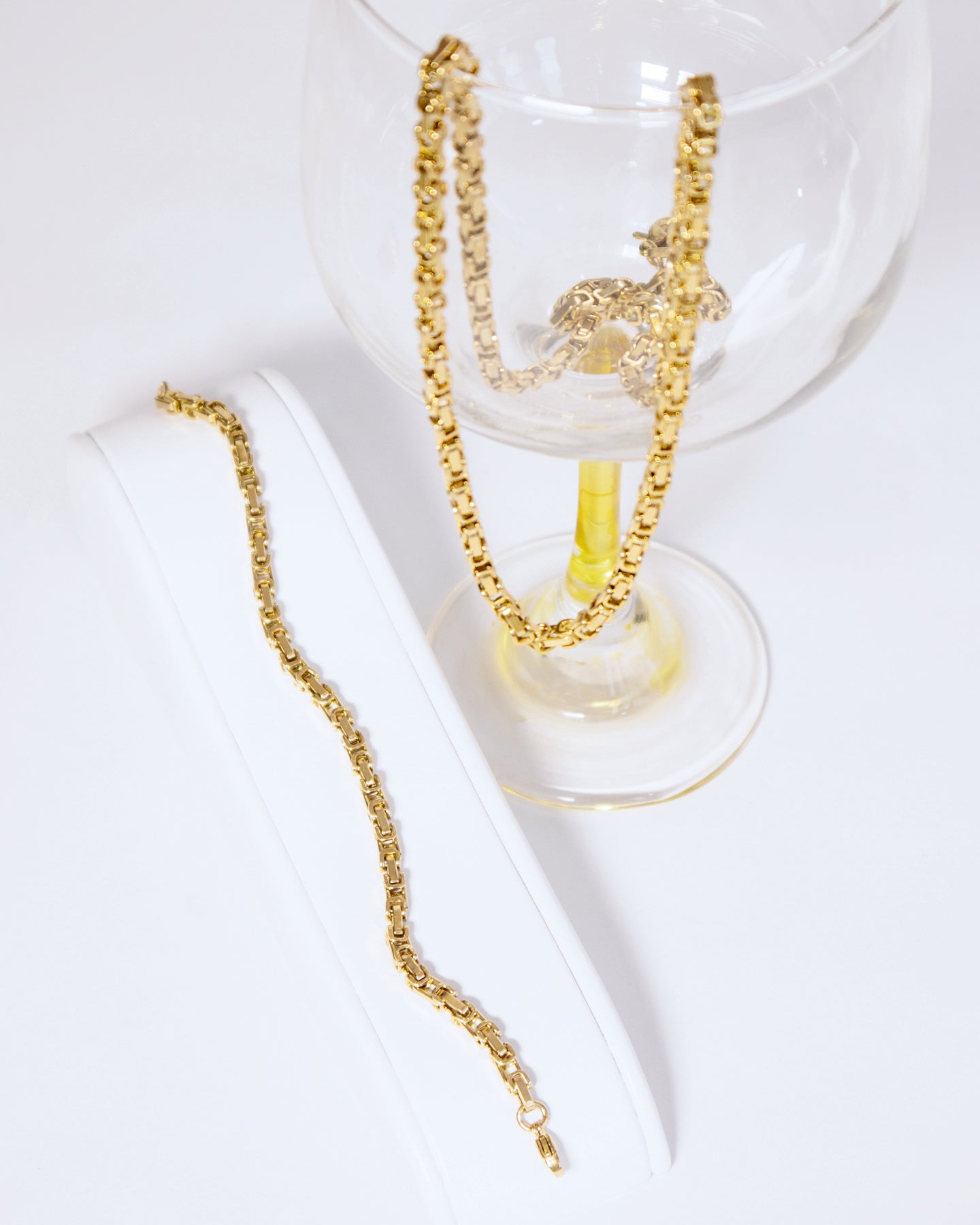 Combo Rustica Hombre en oro laminado de 18k