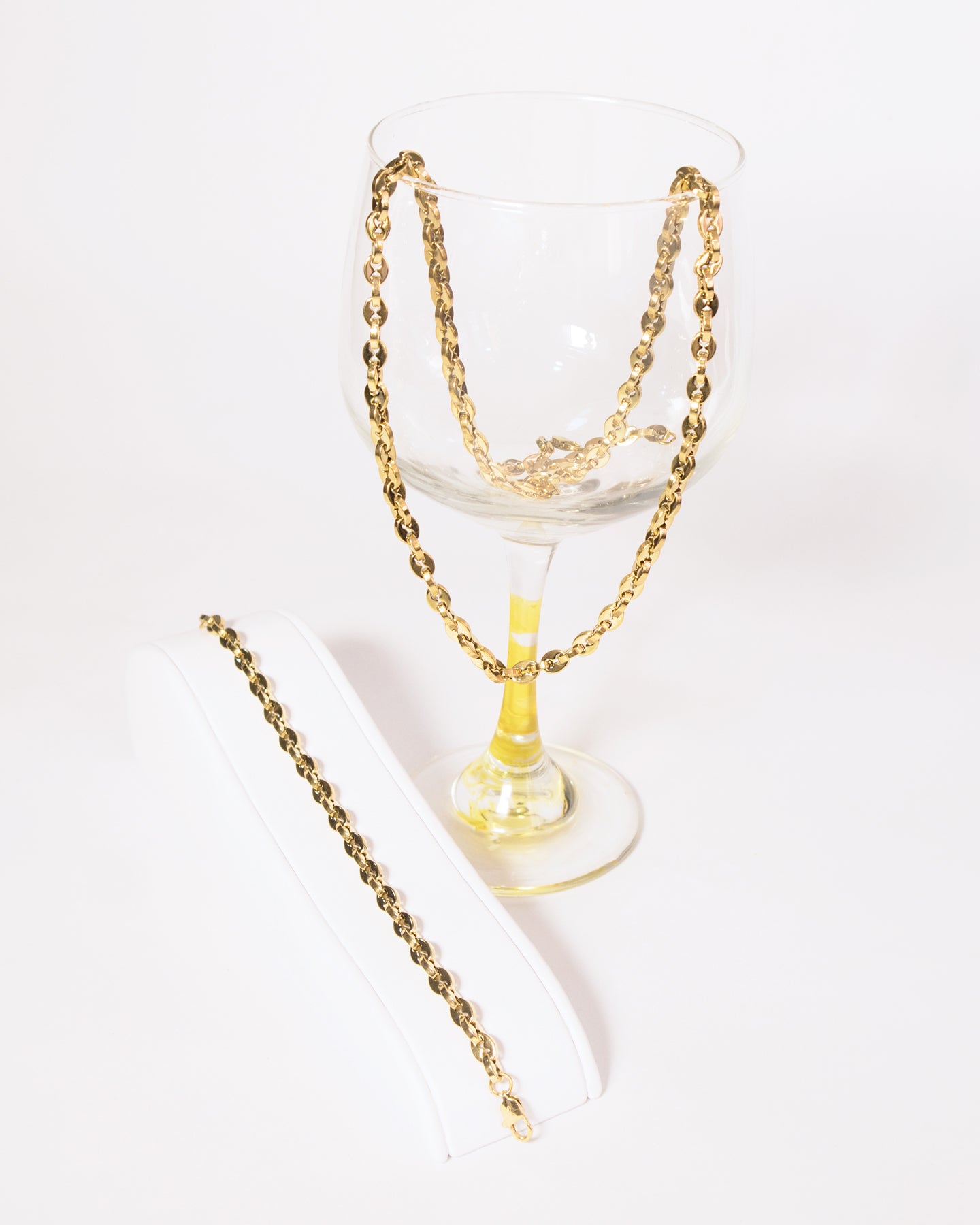 Combo Tejido Gucci Doble en oro laminado de 18k