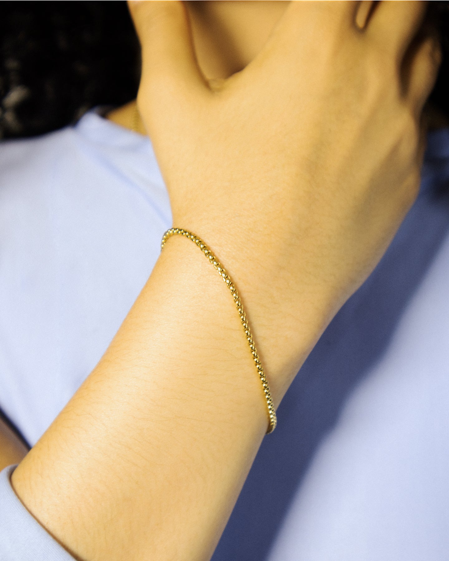 Pulsera Veneciana Mujer en oro laminado de 18k
