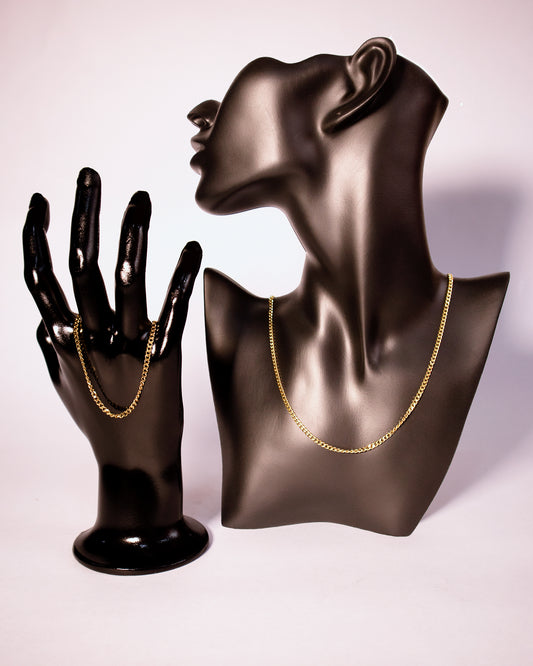 Combo Cubana Mujer en oro laminado de 18k