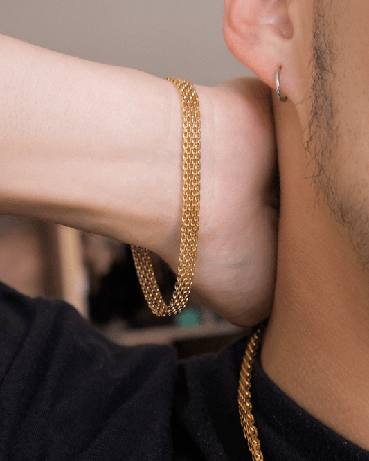 Pulsera Chinesca Hombre en oro laminado de 18k
