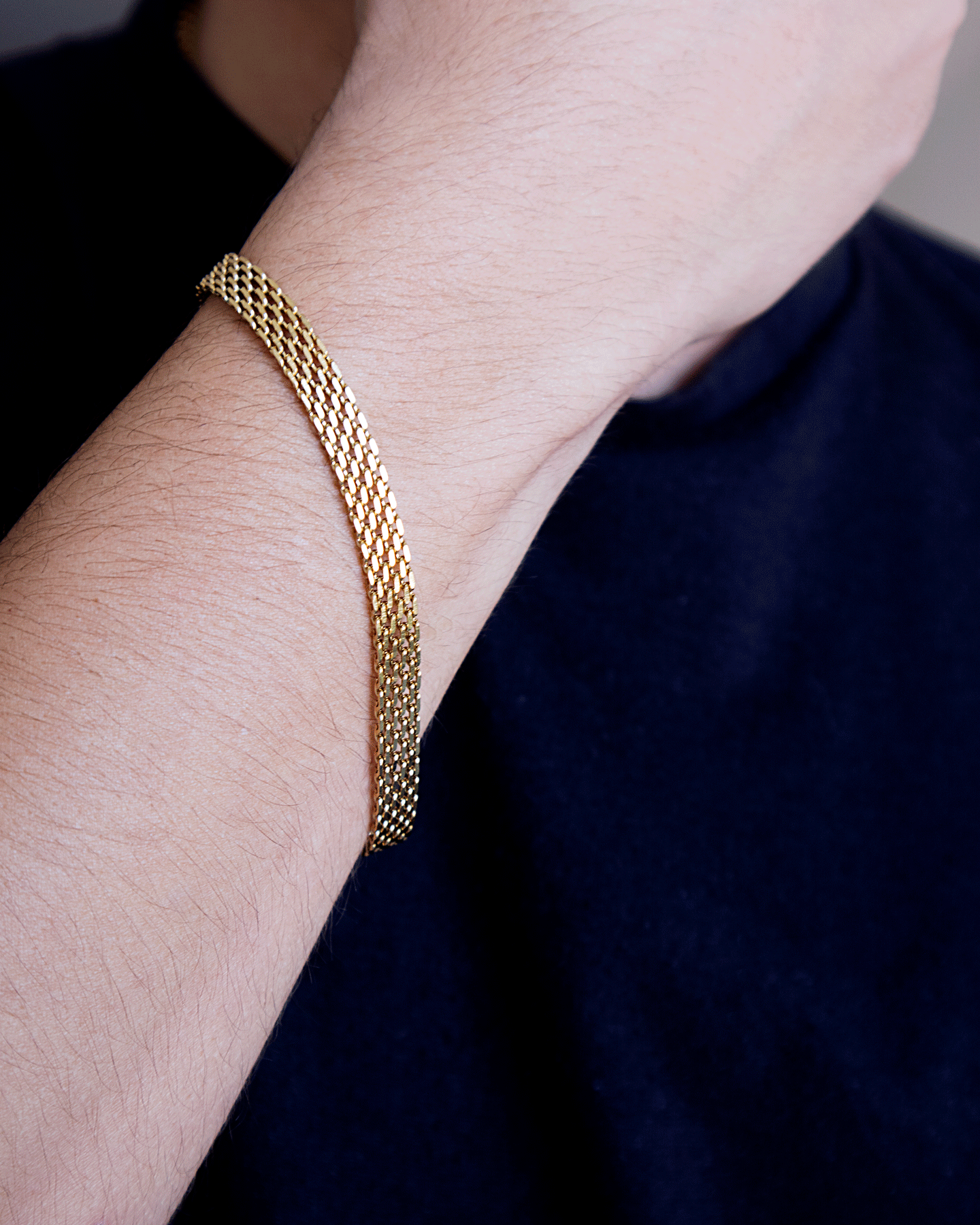Pulsera Chinesca Hombre en oro laminado de 18k