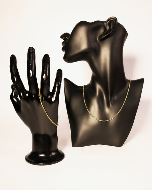 Combo Veneciana mujer en oro laminado de 18k