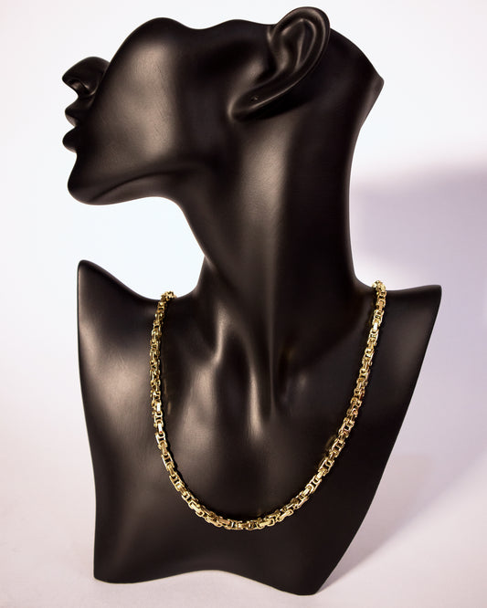 Cadena Rustica Mujer de Oro laminado de 18k