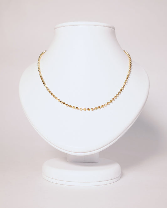 Cadena Militar Mujer en oro laminado de 18k