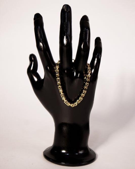 Pulsera Rustica Mujer en Oro Laminado de 18k