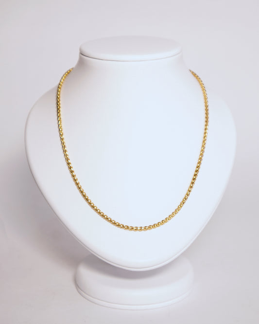 Cadena Trigo Mujer en oro laminado de 18k