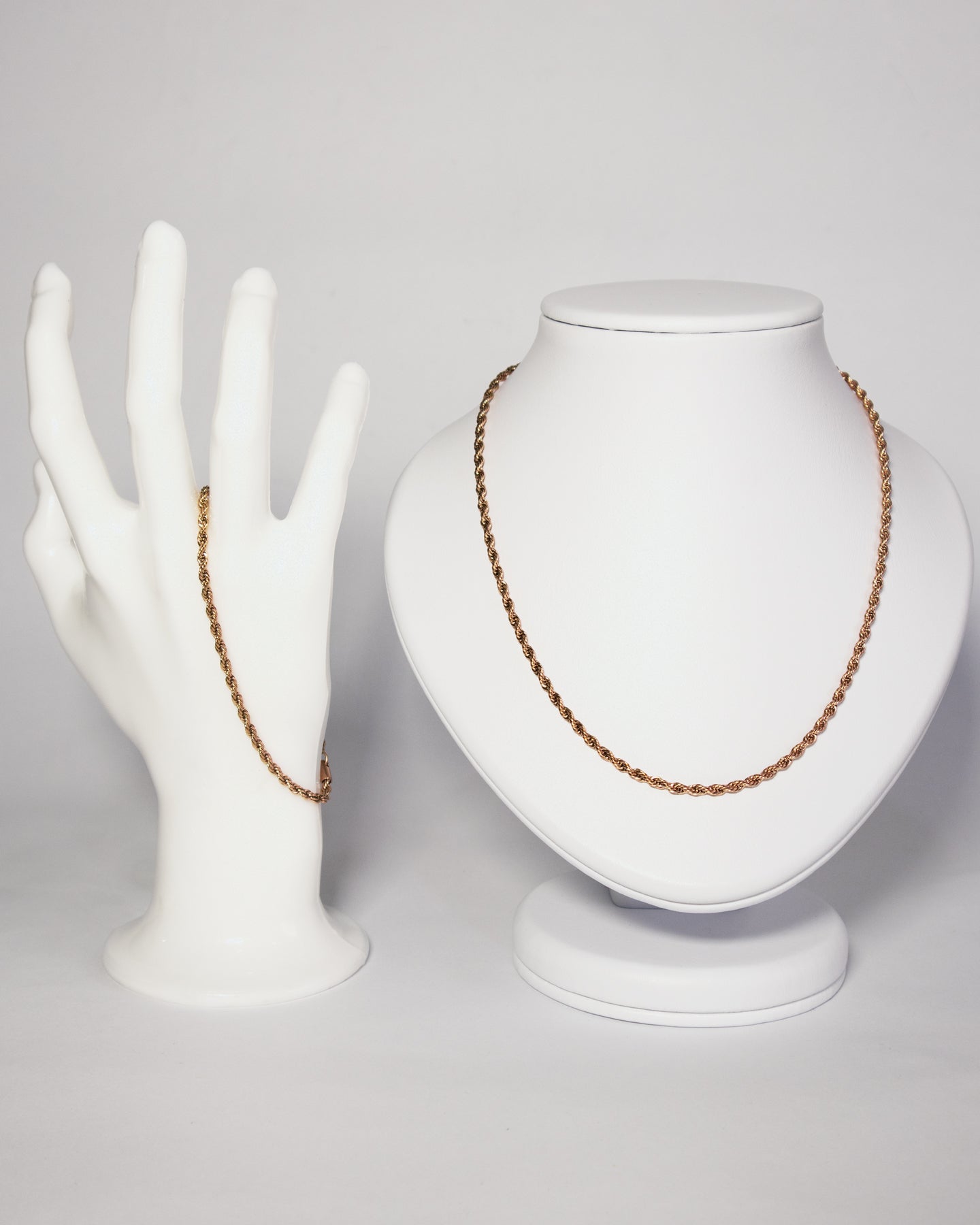 Combo Lazo Rosa Mujer en oro laminado de 18k