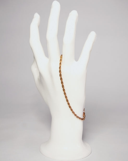 Pulsera Lazo Rosa Mujer en oro laminado de 18k