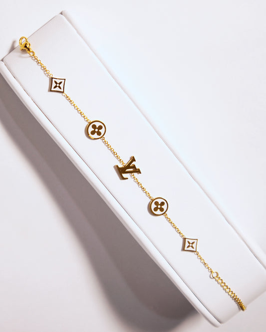 Pulsera LV Mujer en oro laminado de 18k