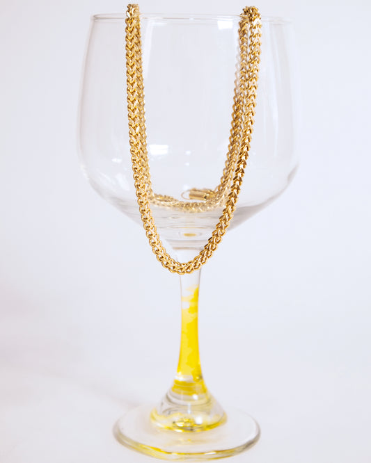 Cadena Franco Hombre en oro laminado de 18k