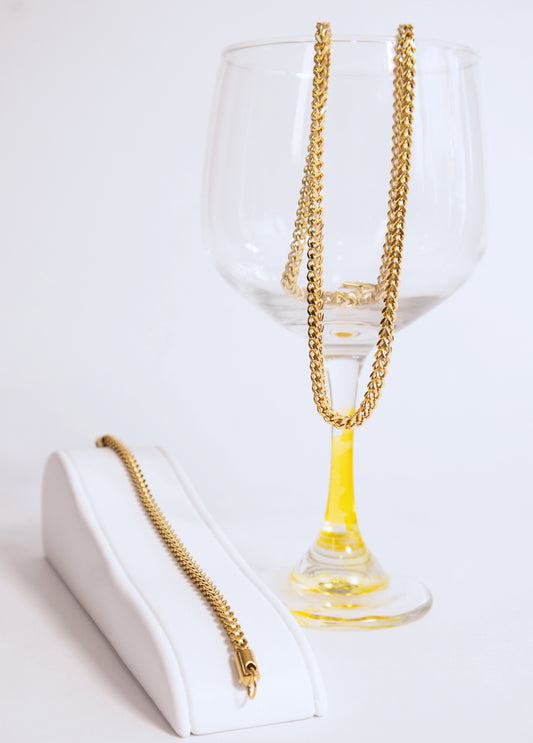 Combo Franco Hombre en oro laminado de 18k