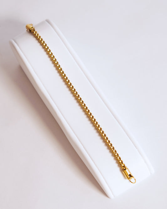 Pulsera Franco Hombre en oro laminado de 18k