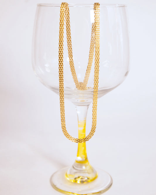 Cadena Chinesca Hombre en oro laminado de 18k