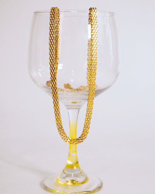 Cadena Chinesca Hombre en oro laminado de 18k