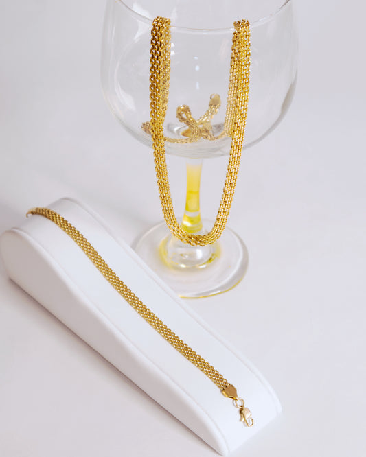 Combo Chinesca Hombre en oro laminado de 18k