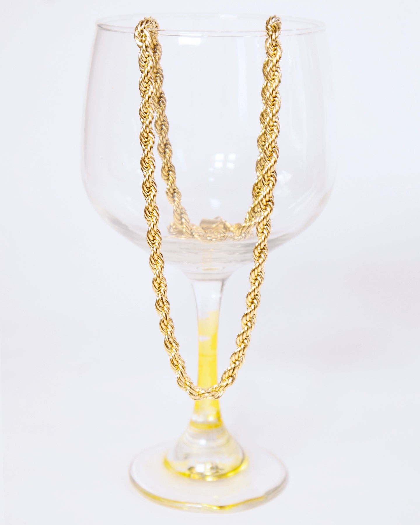 Cadena Lazo Hombre en oro laminado de 18k