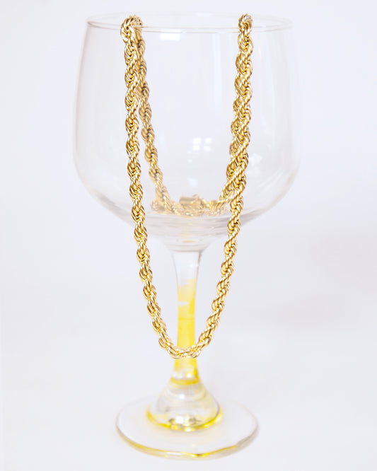Cadena Lazo Hombre en oro laminado de 18k