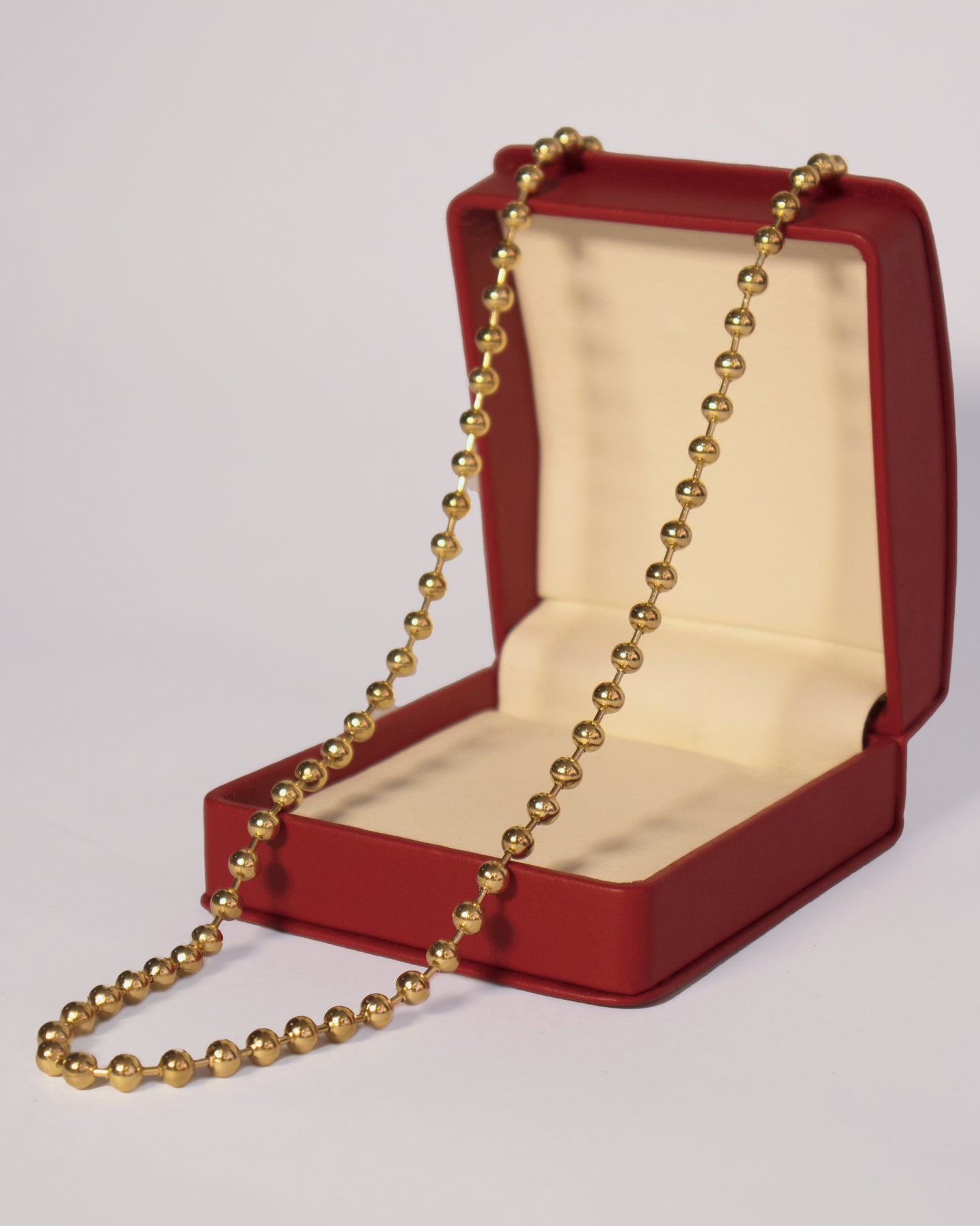Cadena Militar Hombre en oro laminado de 18k