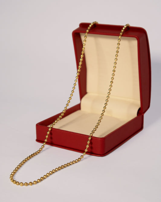 Cadena Militar Hombre en oro laminado de 18k