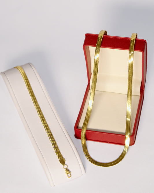 Combo Egipcia Hombre en oro lamiando de 18k