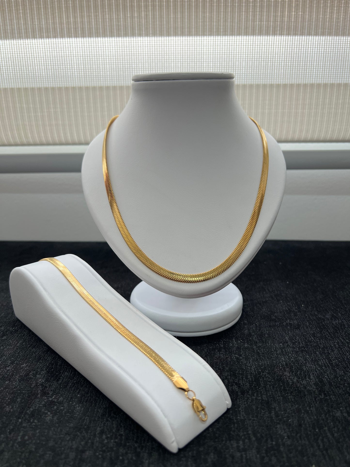 Combo Egipcia Hombre en oro lamiando de 18k